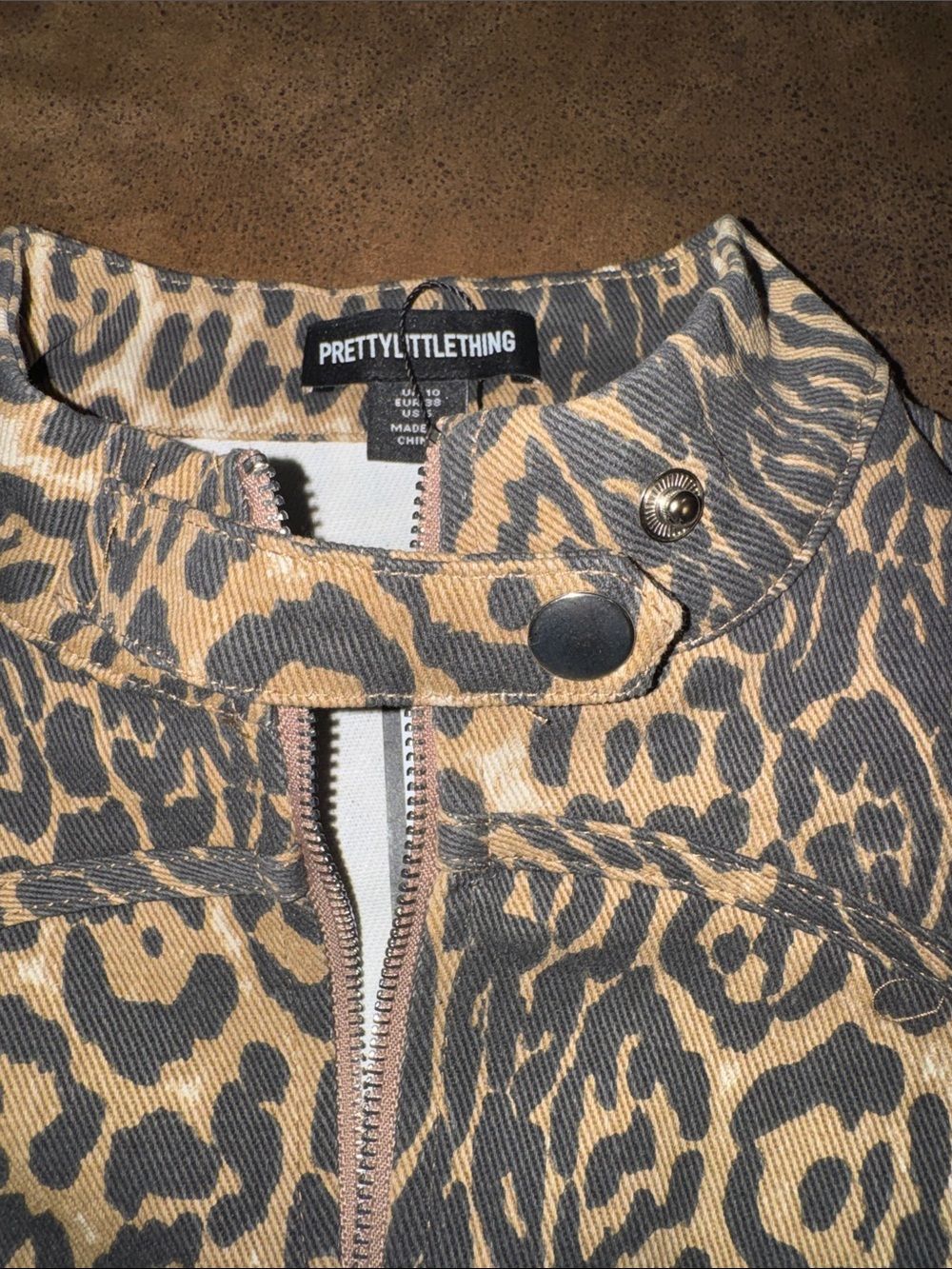 Leopard Print Cropped Jacket - Picture 9 of 13